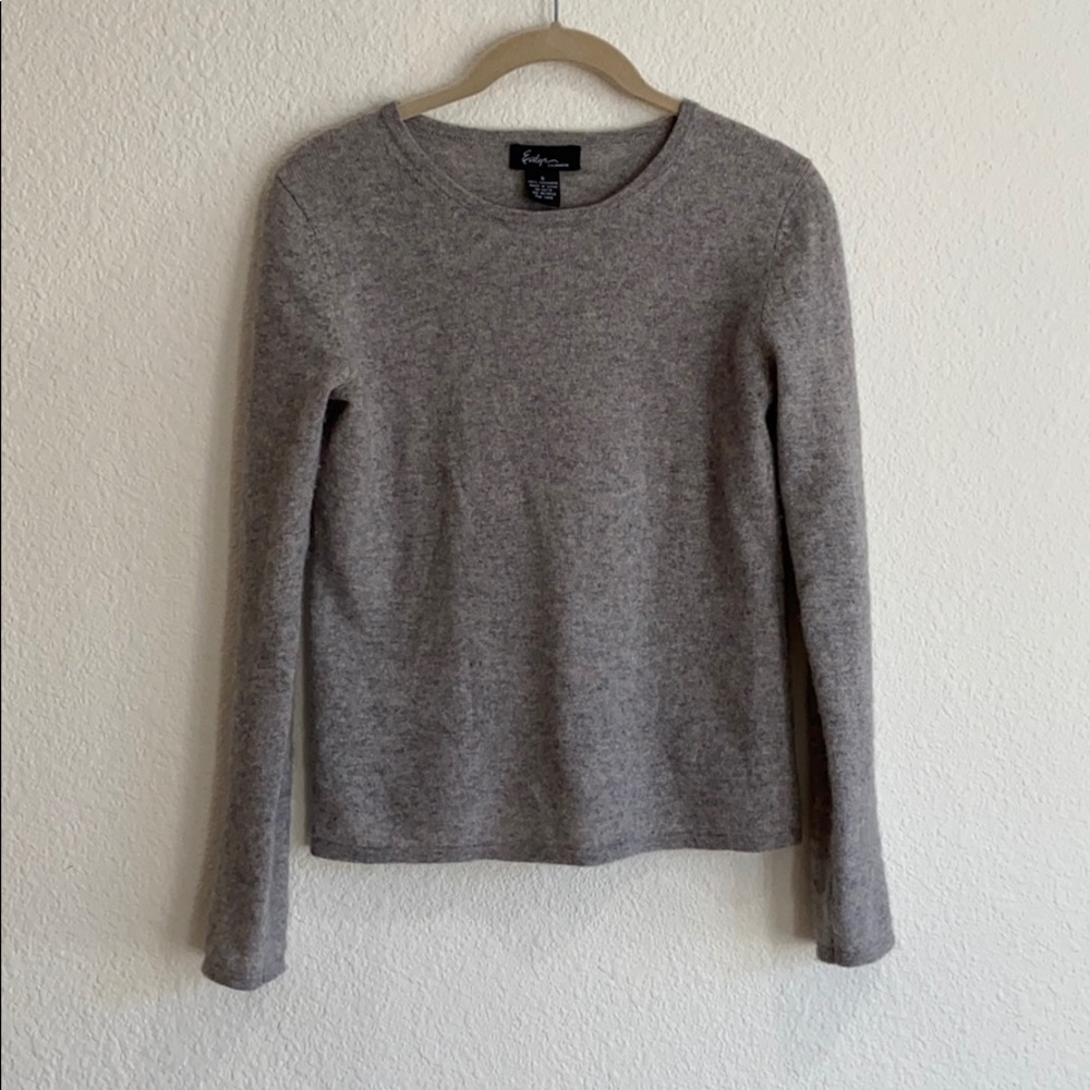 Evelyn cashmere sweater knit top round neck